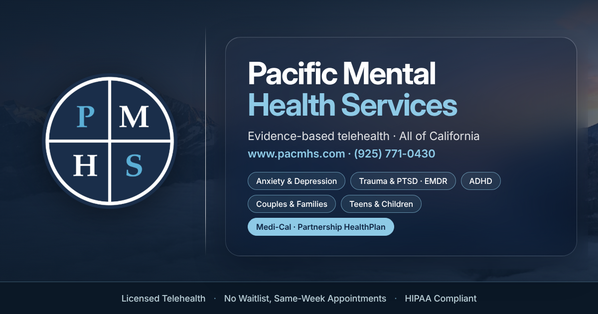 Depression Therapy Covered by Medi-Cal | Telehealth | PMHS